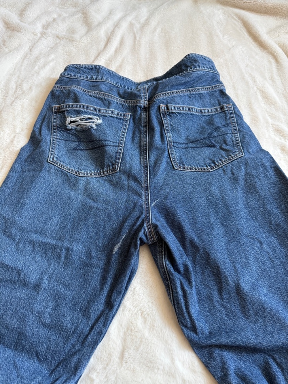 Bundle of Four Denim & Rust Jeans - Light Wash + Red - Picture 15 of 15